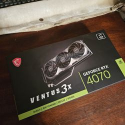 MSI Ventus 3x GeForce RTX 4070 Graphics Card 