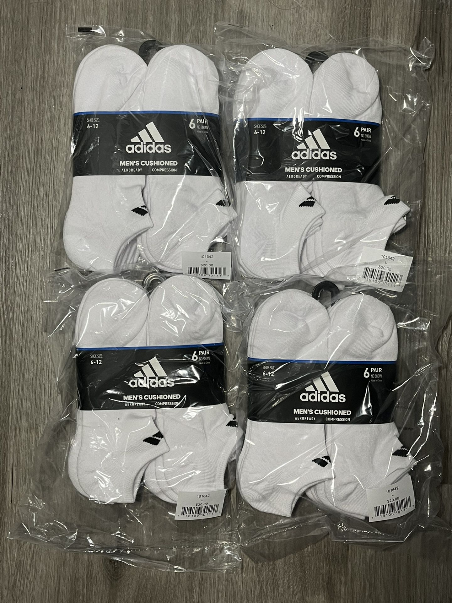 24 Pairs Of Adidas Socks L