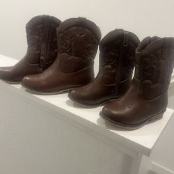 Girls Size 7 & 12 Boots, Great Condition 