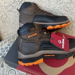 WORK BOOTS WOLVERINE COMPOSITE TOE WATERPROOF SIZE AVAILABLE 9.5-10 MENS