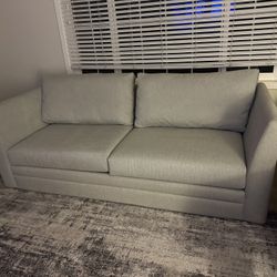 Couch And Large Ottoman 