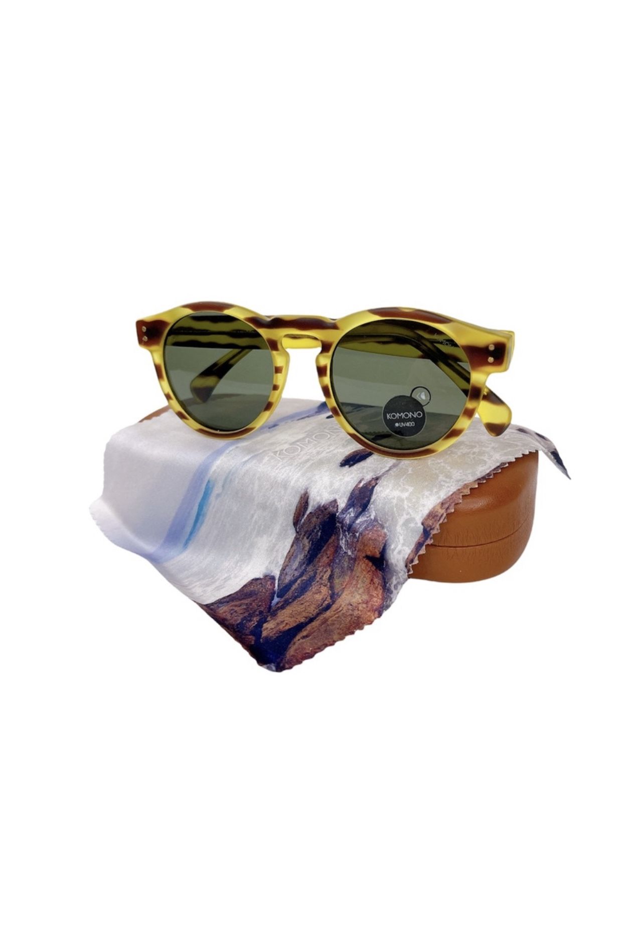 KOMONO Clement Safari Sunglasses NEW yellow brown stripe New Designer Sunglasses KOMONO Clement Safari | Mercari main image 2