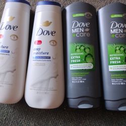 Cuatro Body Wash. Dos De Hombre Y Dos De Mujer Por $20