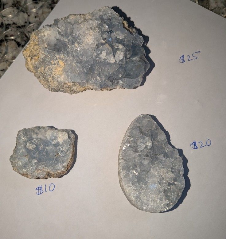 3 Sizes Celestite