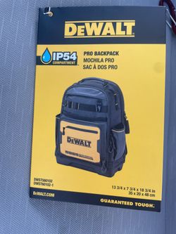 DeWalt Pro backpack New $70
