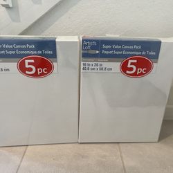 Super Value Canvas Pack by Artist’s Loft With Paint Supplies