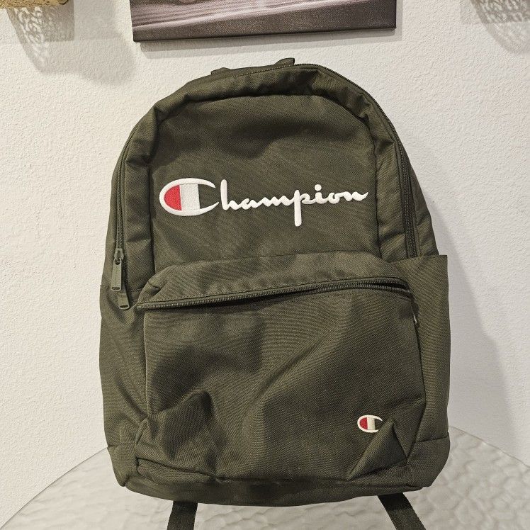 Olive Green Champion Backpack