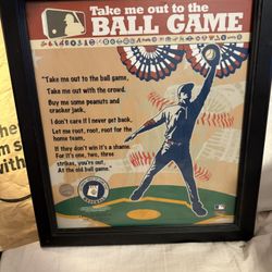 Authentic Framed Major League Baseball Art