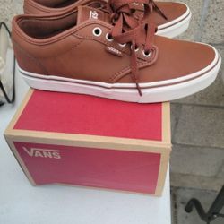 Leather Brown Vans