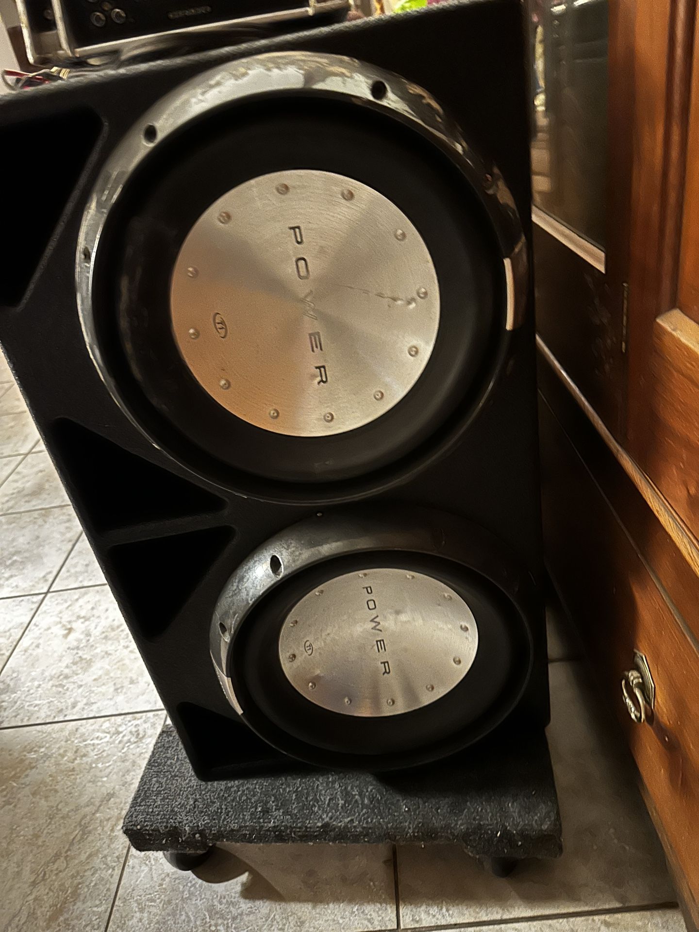 2 12” Rockford Fosgate Power Series T1 Dual 4ohm Competition Subwoofers