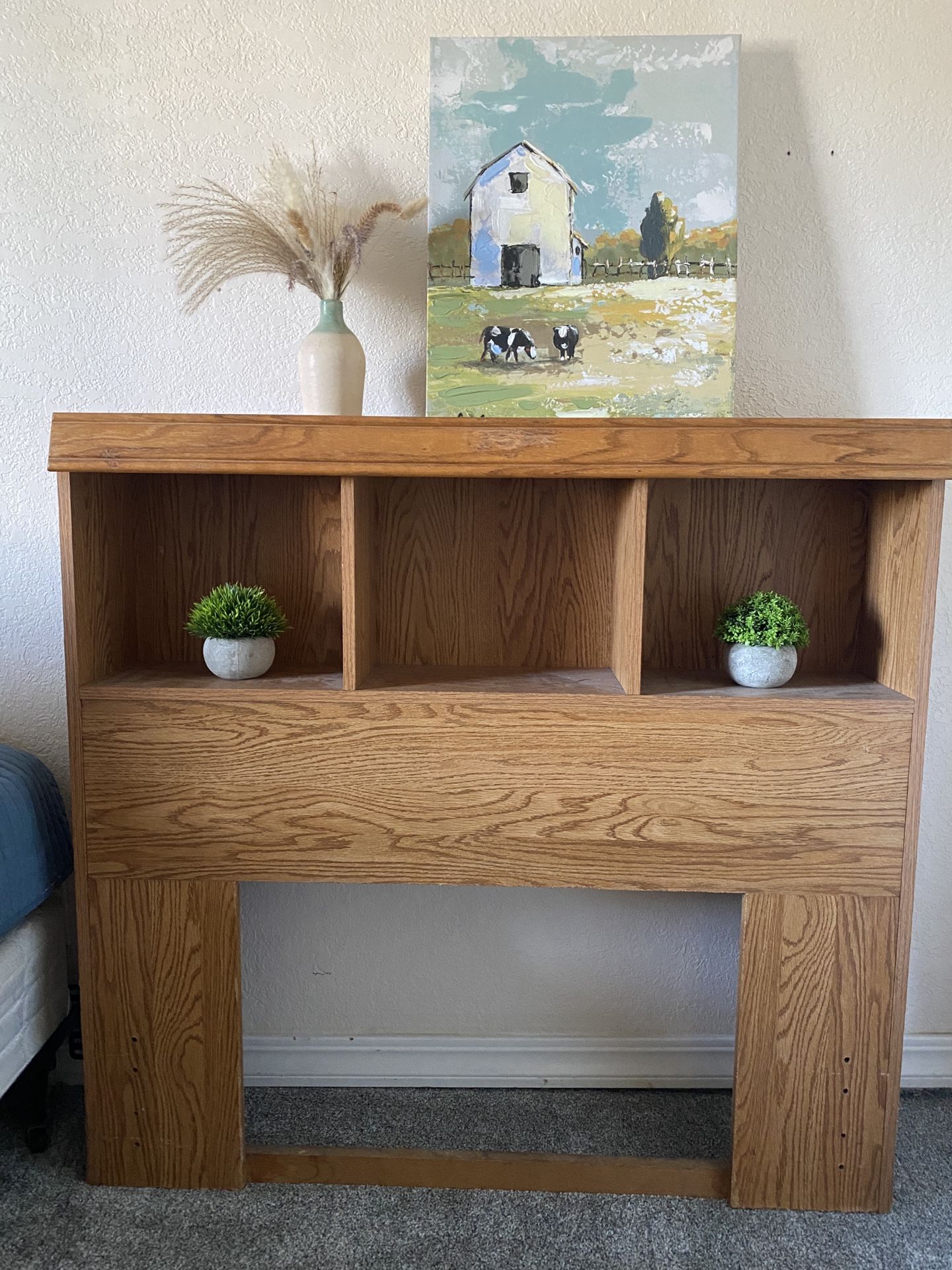 Headboard With Shelves - Twin