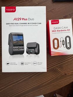 VIOFO A129 Plus Duo Dash Cam + HK3 Hardwire Kit (Brand New, Sealed)