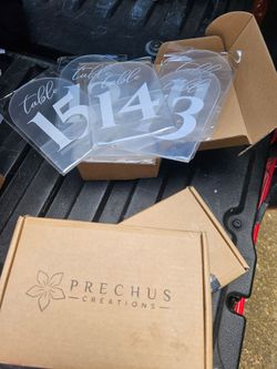 Event Table Numbers