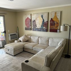 Gable Sectional Sofa Couch (New) 