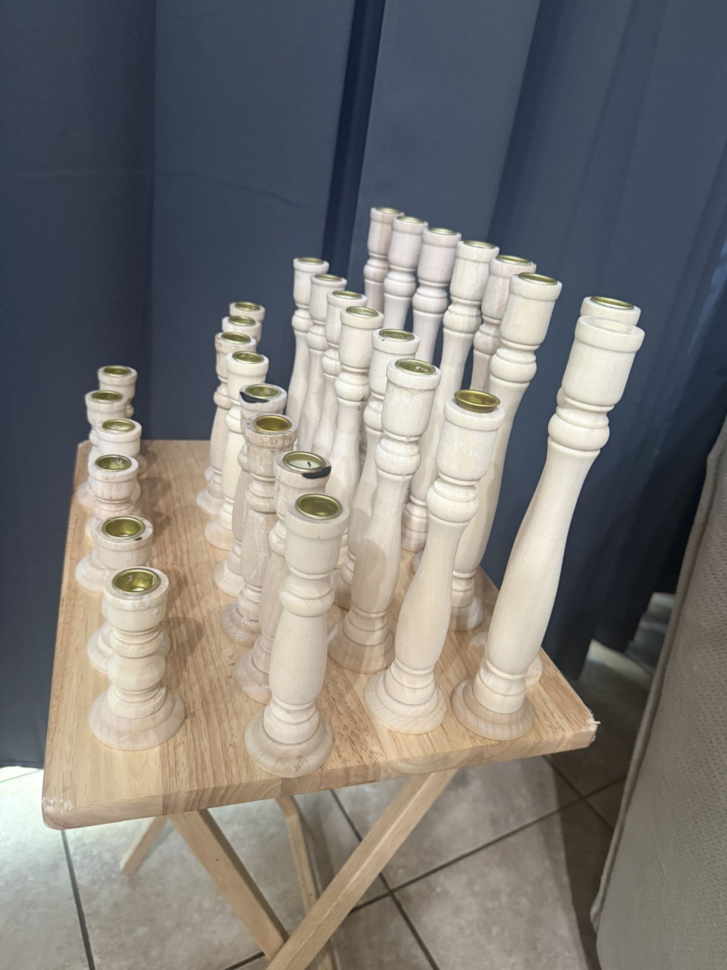 Wood Candle Holders
