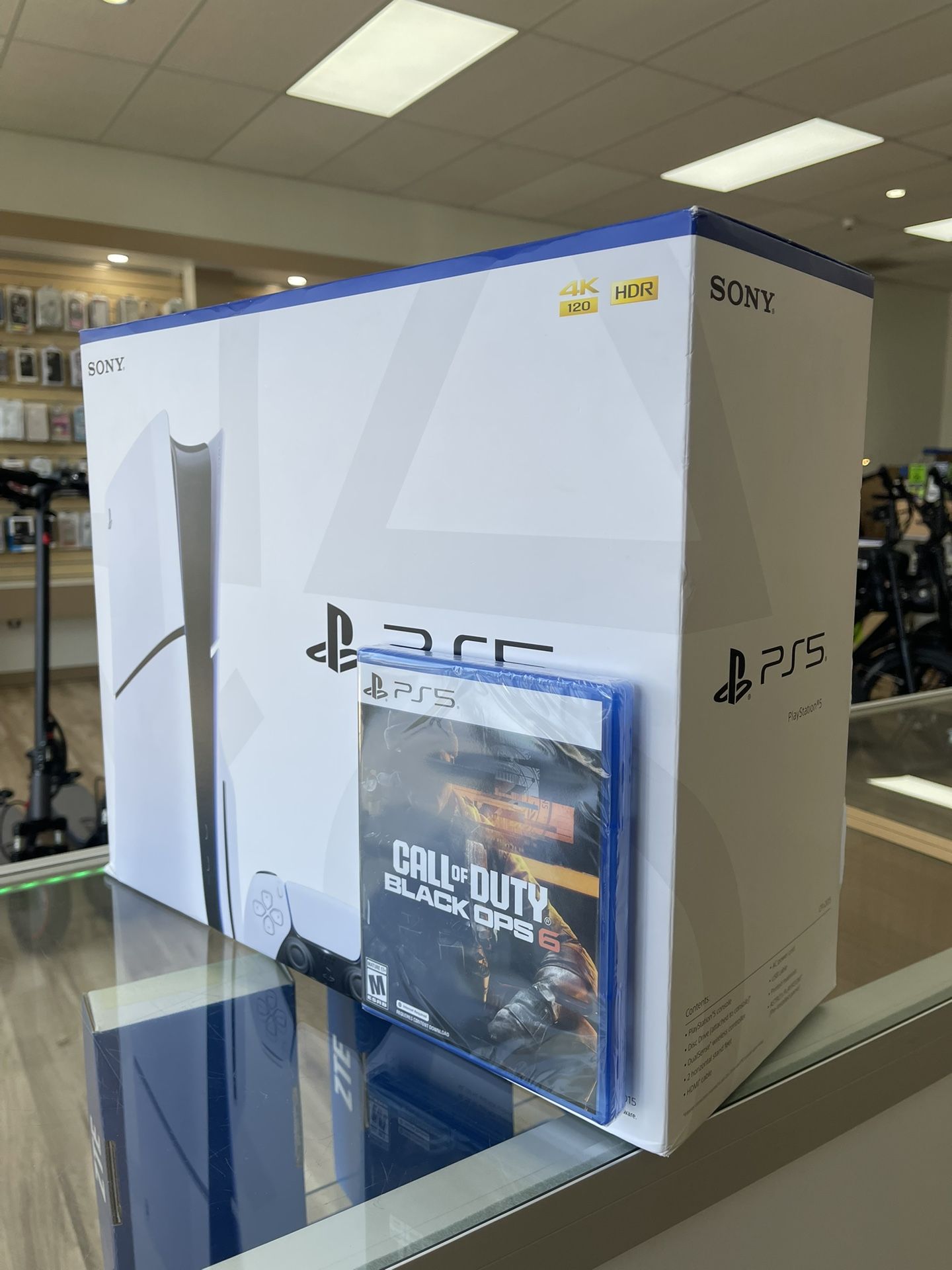Sony PlayStation 5 With Call Of Duty Black OPS 6 Game Bundle! Brand New Slim Edition 1TB Own It Today With Easy Financing Options! No Credit Needed!