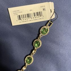 Givenchy Rose Gold Rhinestone Bracelet 