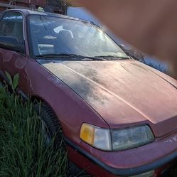 1990 CR-X red