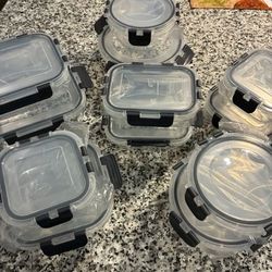 Brand new 12pcs Glass Meal Prep Containers – Airtight, Leakproof, Microwave & Oven Safe