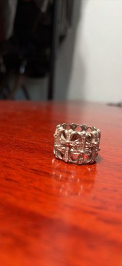 Chrome Hearts Inspired Diamond Cemetery Ring