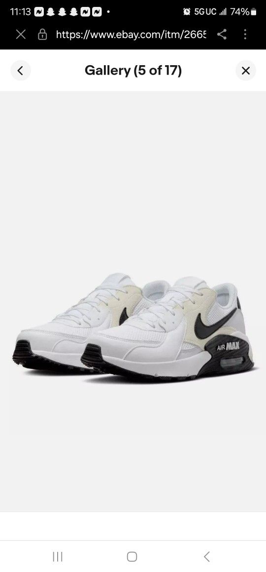 Air Max Excee White Black Nike Air Max EXCEE Shoes Sneakers