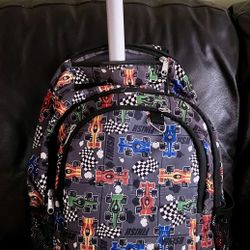 Race Car Rolling Children’s Backpack 
