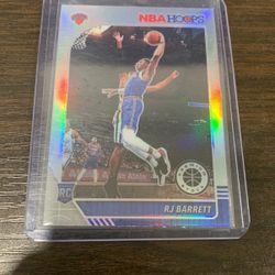 RJ Barrett RC 19-20 Panini Hoops Premium Stock Silver Prizm