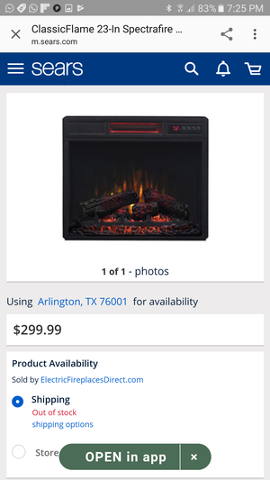 Classicflame 23 In Spectrafire Electric Fireplace Insert