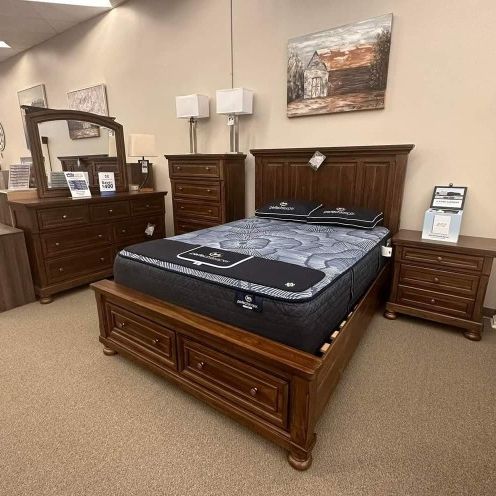 Bedroom Set Queen or King Bed Dresser Nightstand Mirror Chest Options Flyyenter 