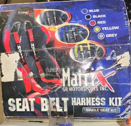 Matrix GR Motorsports Seat Belt Harness Kit