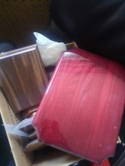 Over 30 wood plaques misc species, colors