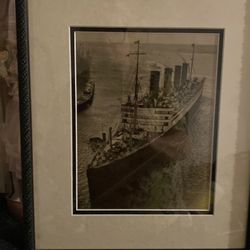 Aquitania after Atlantic storms Southampton England