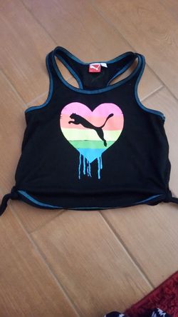 Girls Puma Heart Tank Top size Medium