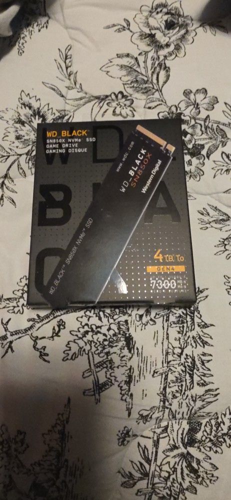4TB NVME SSD Wd_Black Sn850x