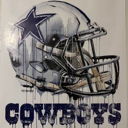 Cowboys NFL Poster Room Decor Signs