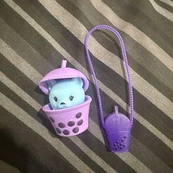 Barbie Doll Pop Surprise Reveal Boba Series Taro Milk Tea Blue Dog Purple Purse