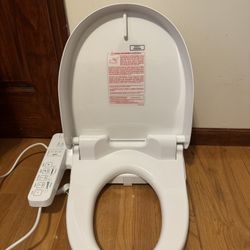 TOTO SW2033R #01 Elongated White Heated Bidet Toilet Seat With Dryer