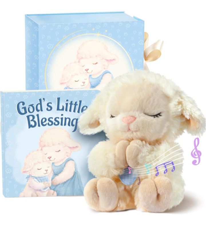 Singing Stuffed Animal Lamb With Book