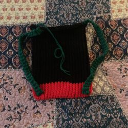 Knitted Drawstring Backpack 