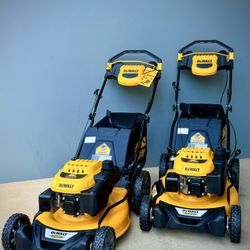 Brand new Dewalt 21 in. 196cc E-GOV Engine 3-in-1 Gas RWD Self-Propelled Lawn Mower with High Rear Wheels