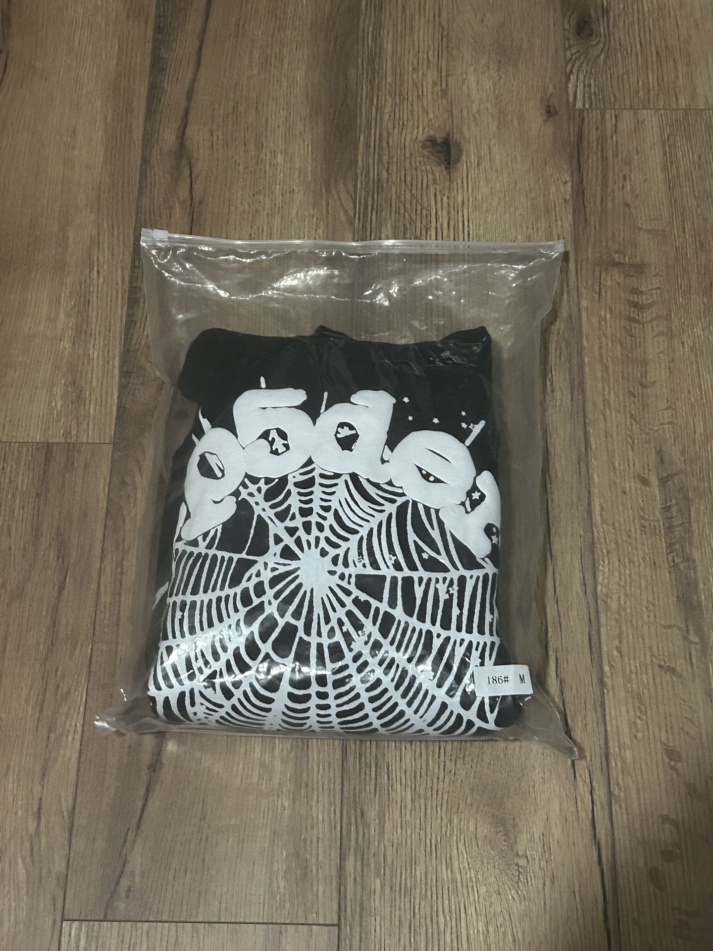 Sp5der Hoodie Black And White Men’s Medium100% Cotton 