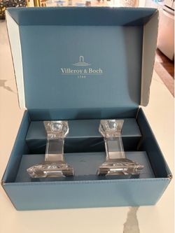 Crystsl candlesticks