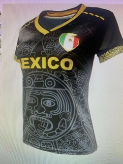 Nueva blusa de Mexico negra con Oro