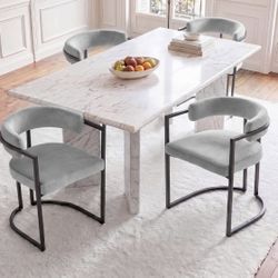 ✅NEW 4- MODERN DINING CHAIRS VELVET