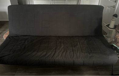 Futon Sofa Bed 6 1/2 ft long x 4 1/2 wide open flat or 2/12ft back rest 2ft seat whichever way you prefer