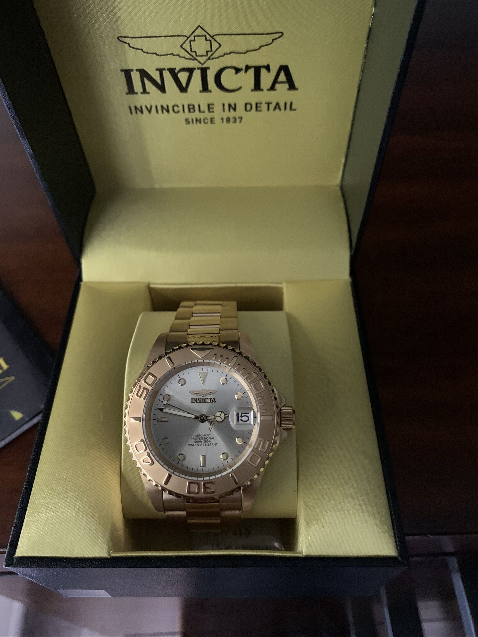 Invicta gold watch Model 90100B