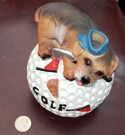 Man's Best Friend On Golf Ball