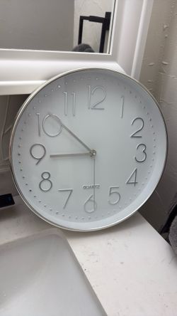 Beautiful silver clock