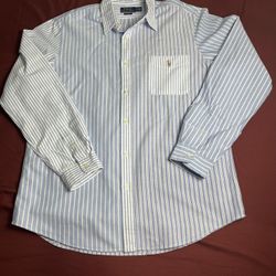 Ralph Lauren polo Classic Two-Tone Denim button-down long sleeve men’s (XL)