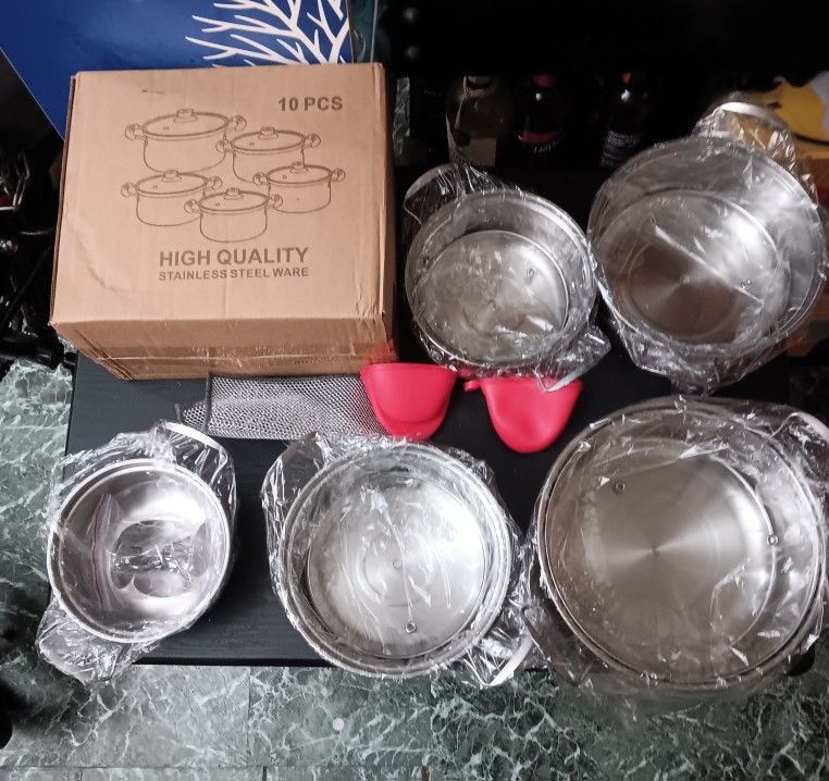 10PC HIGH QUALITY POT SET (EACH)